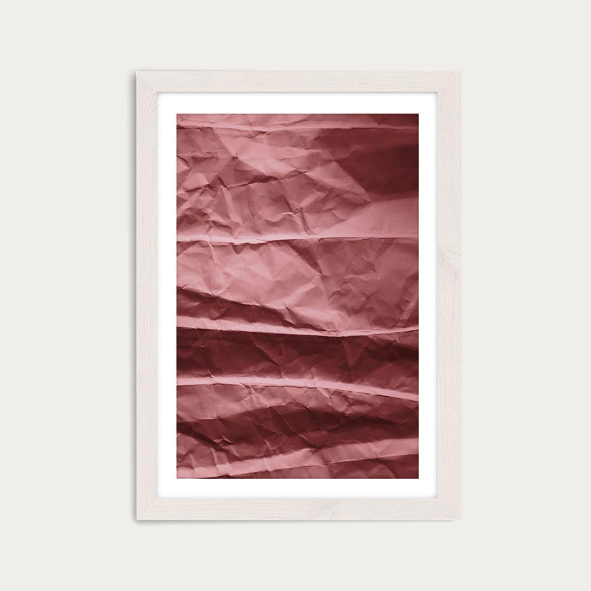 Blush Beach Waves Paper Landscape Art Print White Frame – image 3