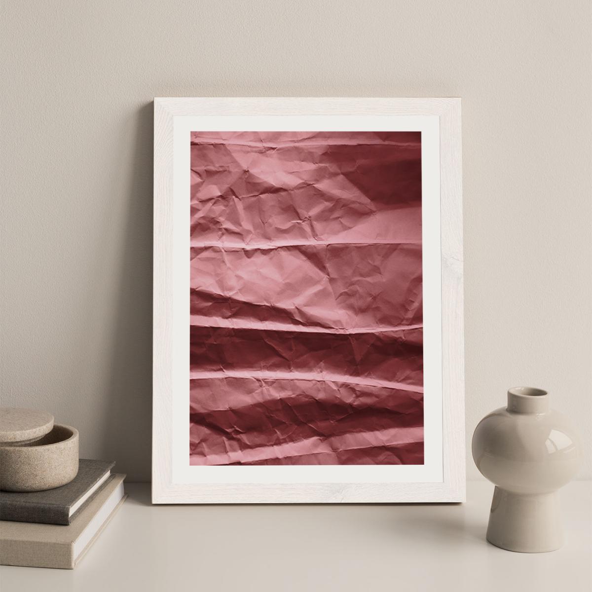 Blush Beach Waves Paper Landscape Art Print White Frame – image 4