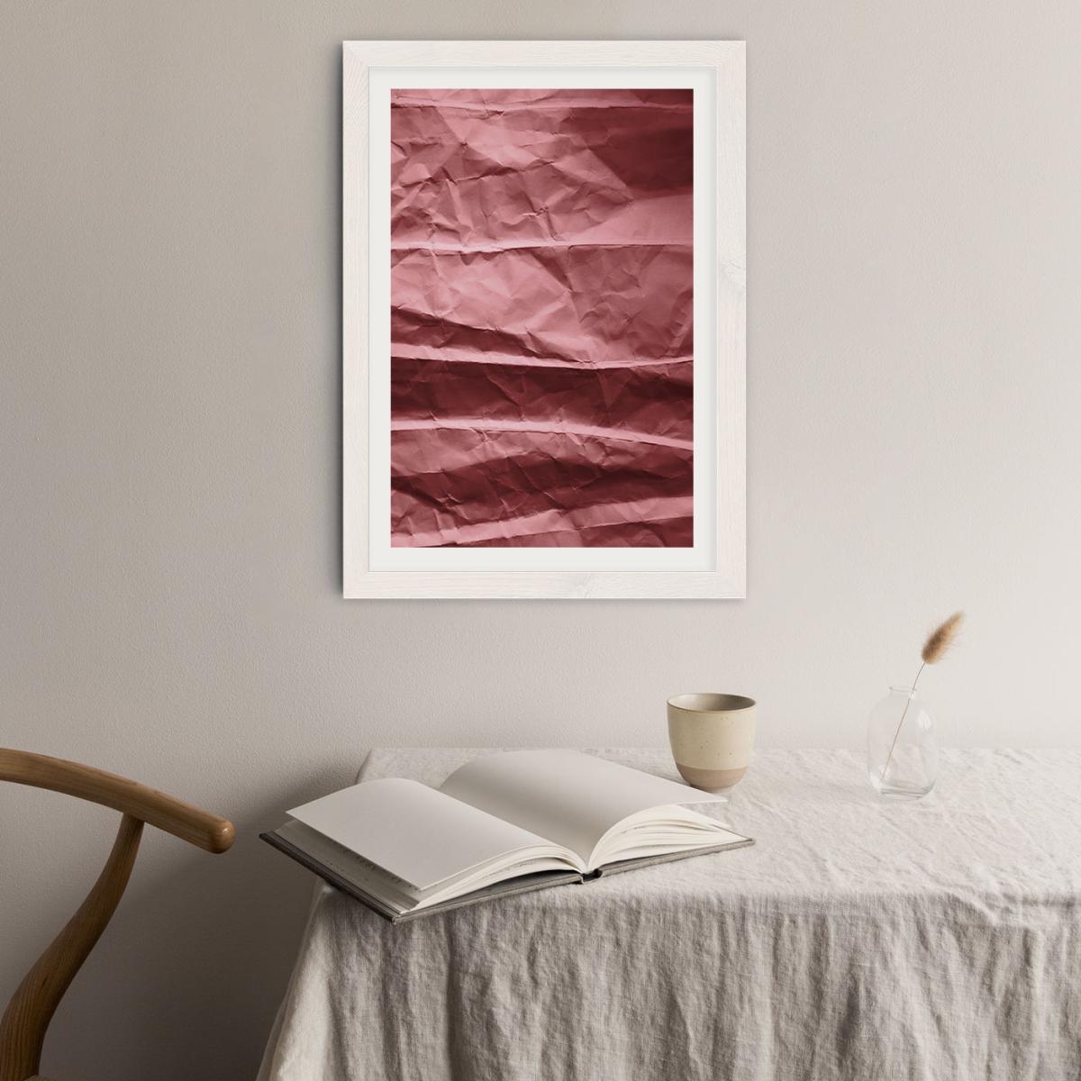 Blush Beach Waves Paper Landscape Art Print White Frame – image 8