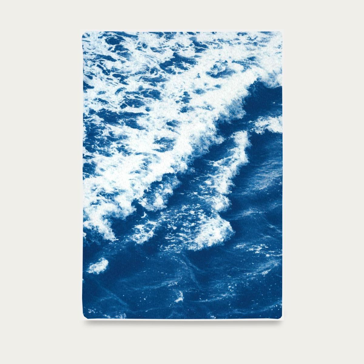 Rolling Waves off Sidney Handmade Cyanotype Art Print – image 11