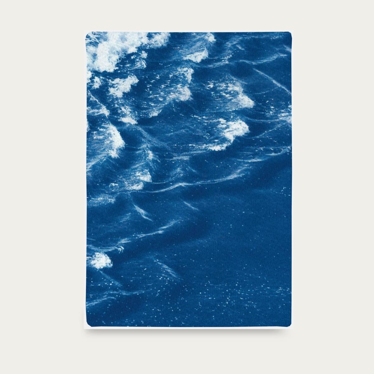 Rolling Waves off Sidney Handmade Cyanotype Art Print – image 4