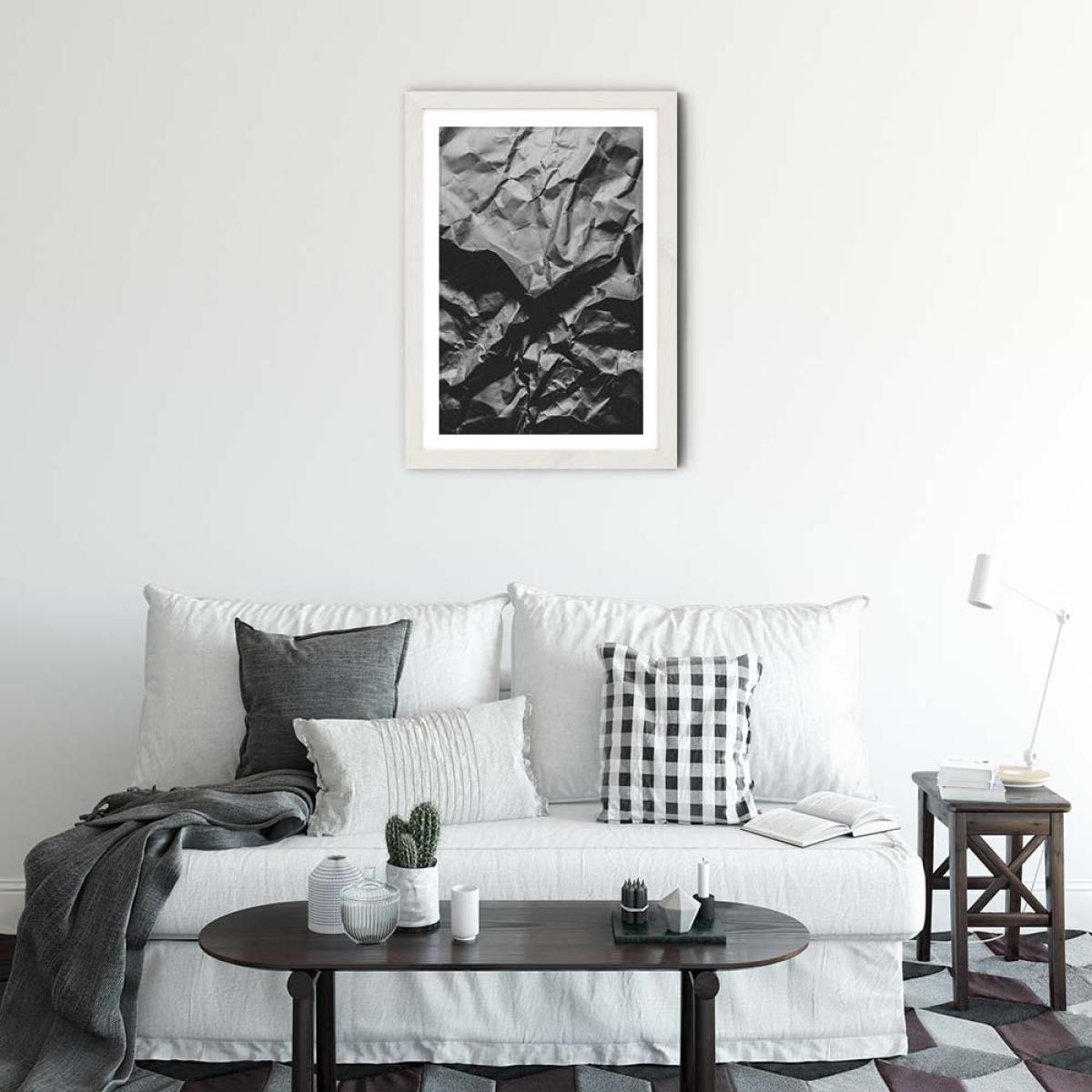 Crinkles Art Print White Frame – image 2