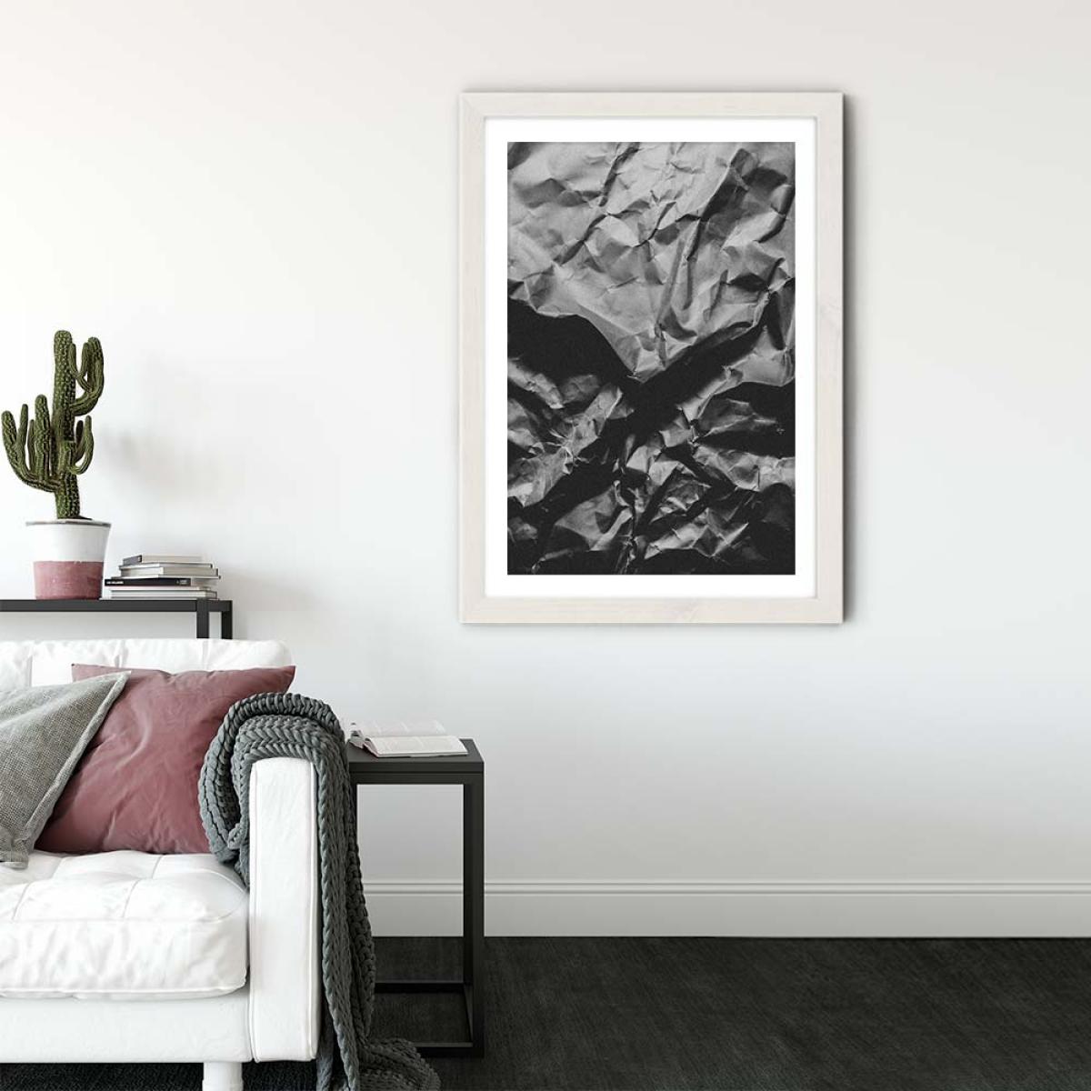 Crinkles Art Print White Frame – image 3