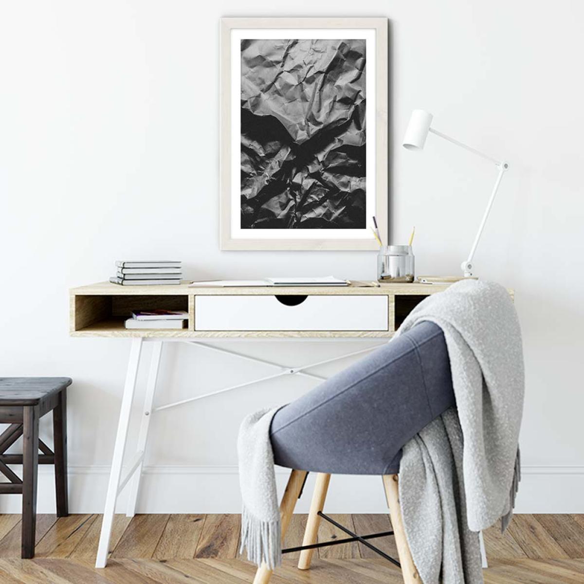Crinkles Art Print White Frame – image 5