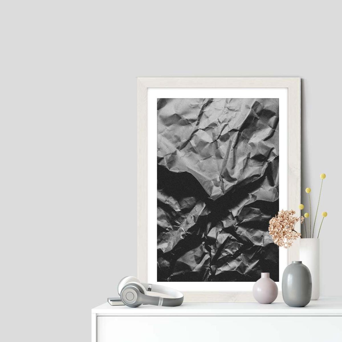 Crinkles Art Print White Frame – image 7