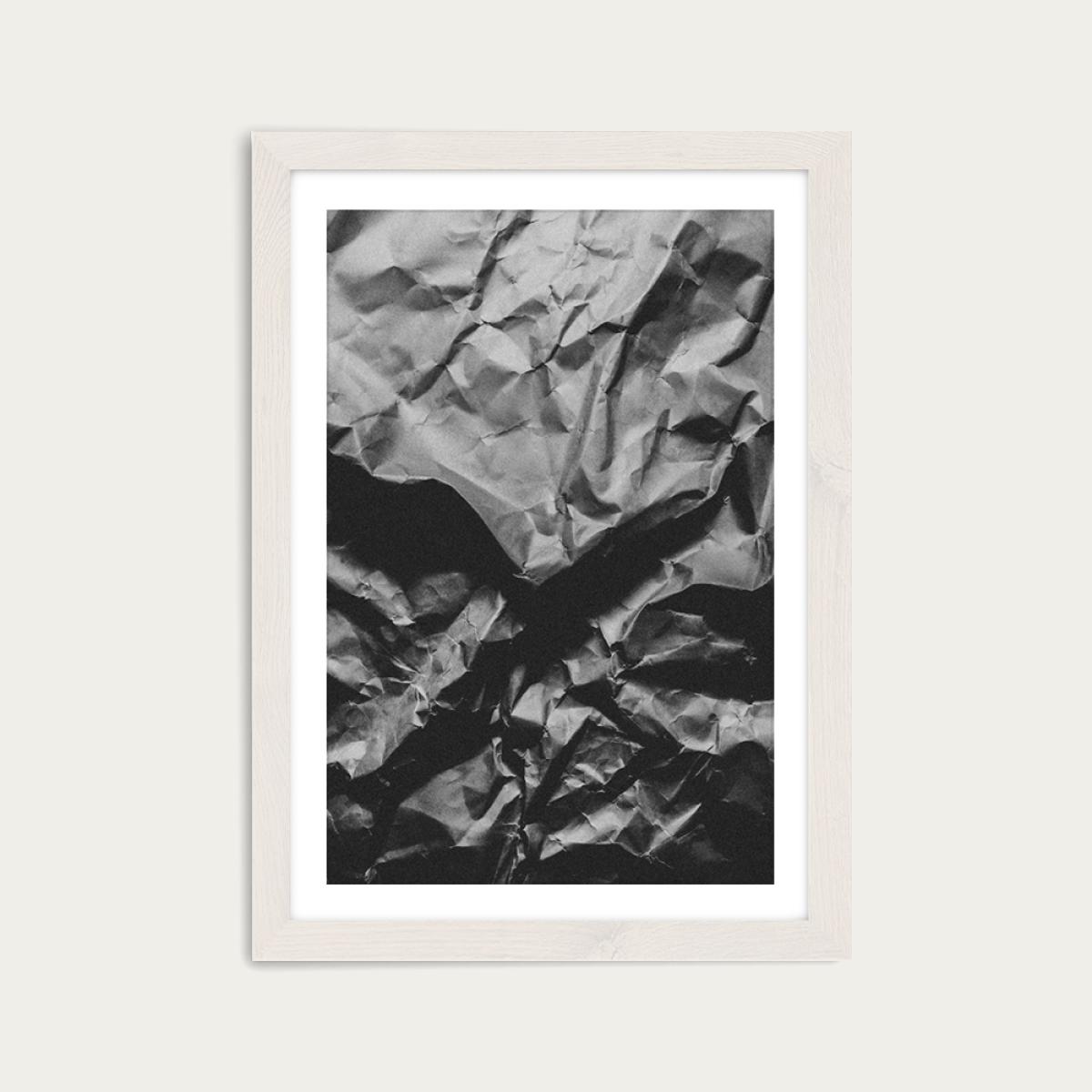 Crinkles Art Print White Frame – image 1