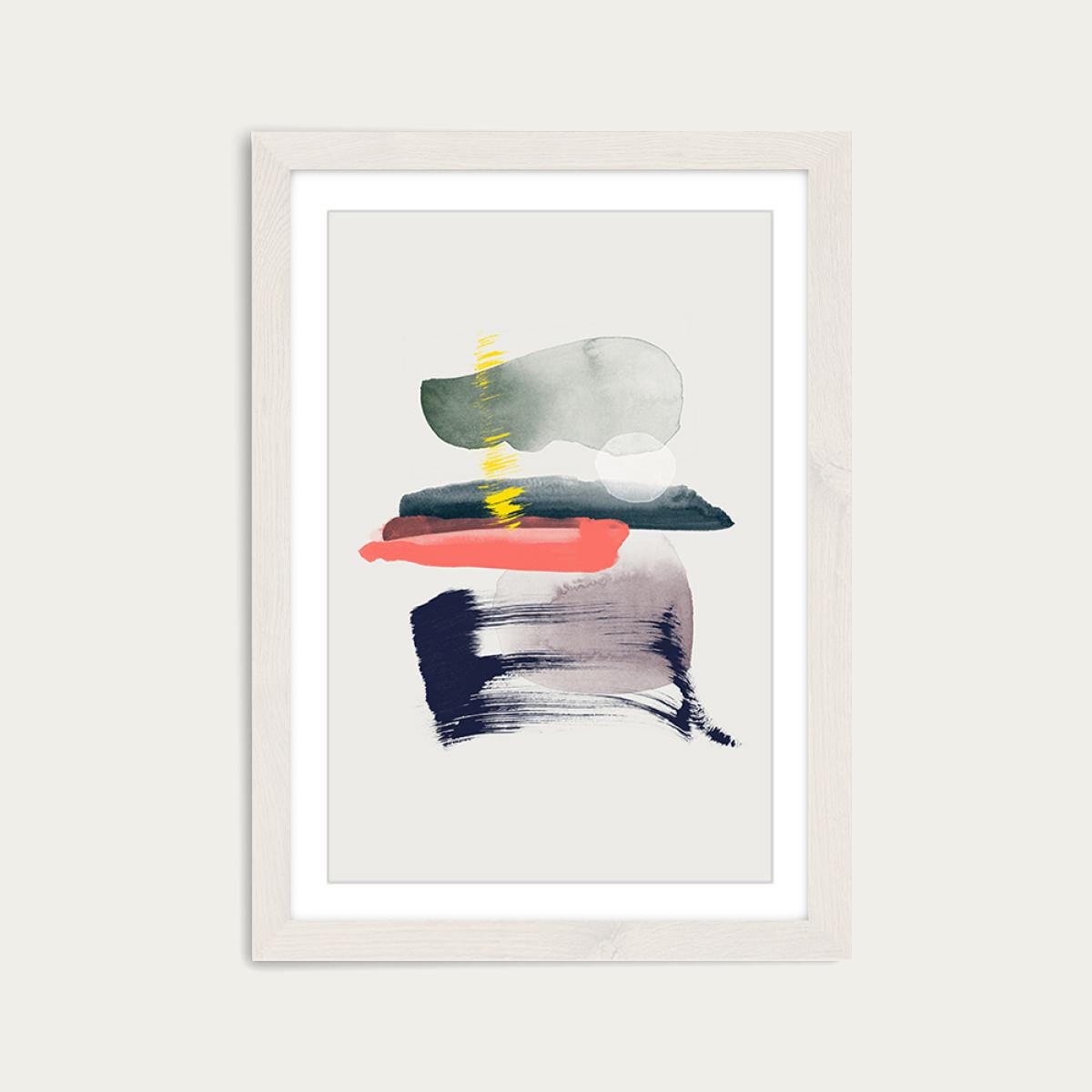 Drive Art Print White Frame – image 1