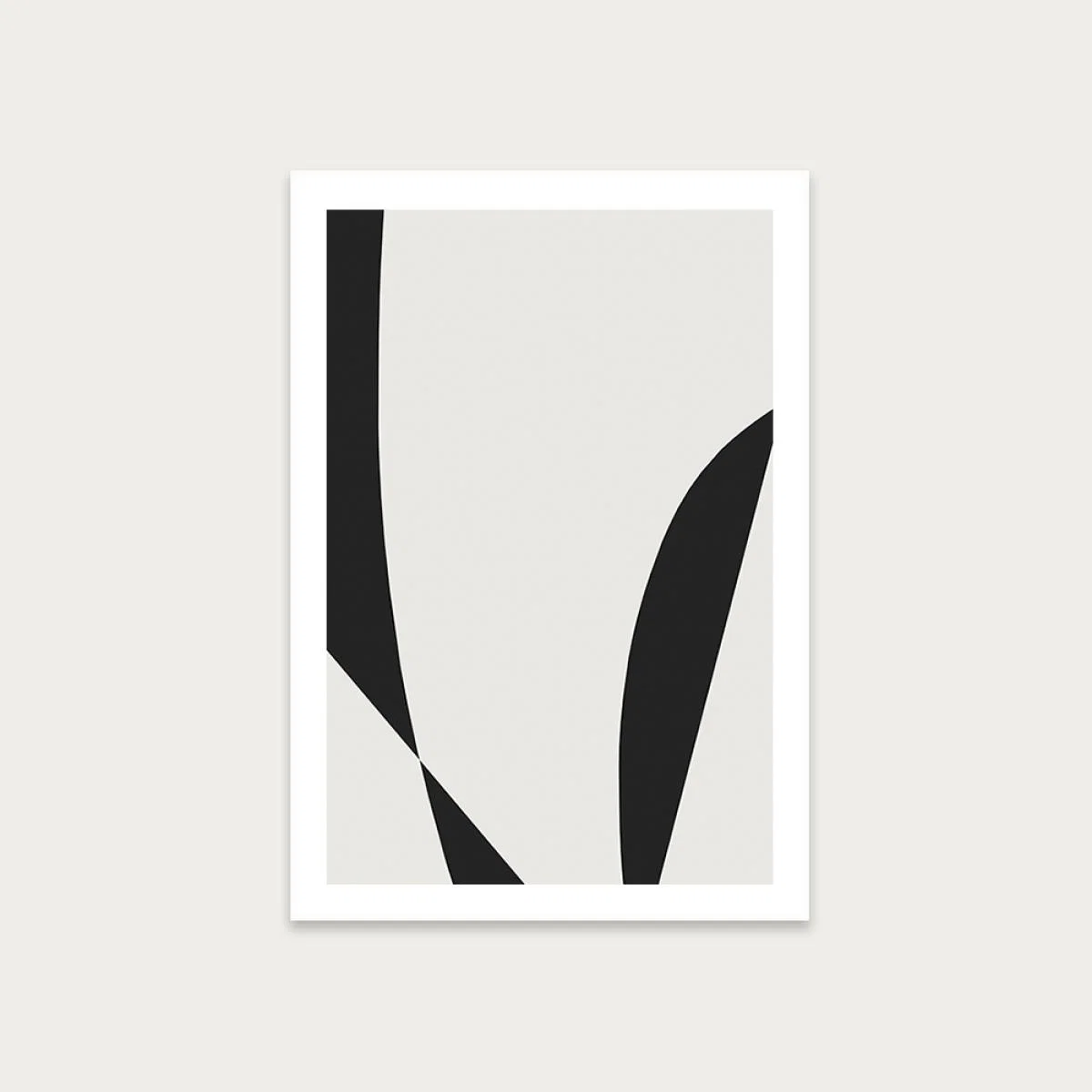 Minimal Black III Art Print Unframed