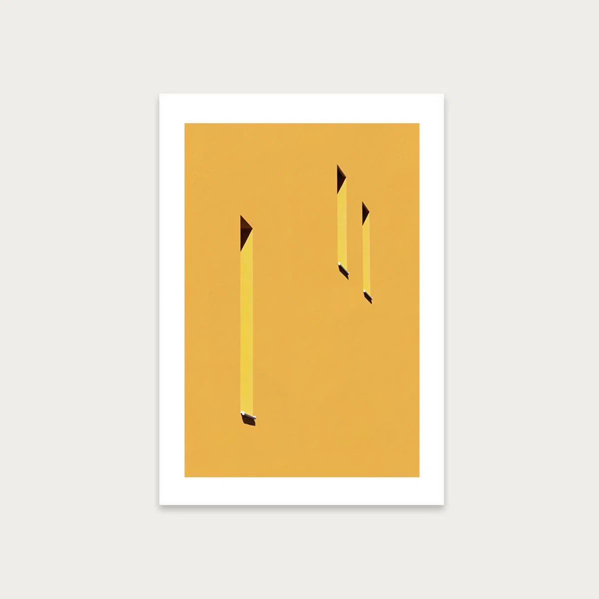 Yellow Windows Art Print Unframed