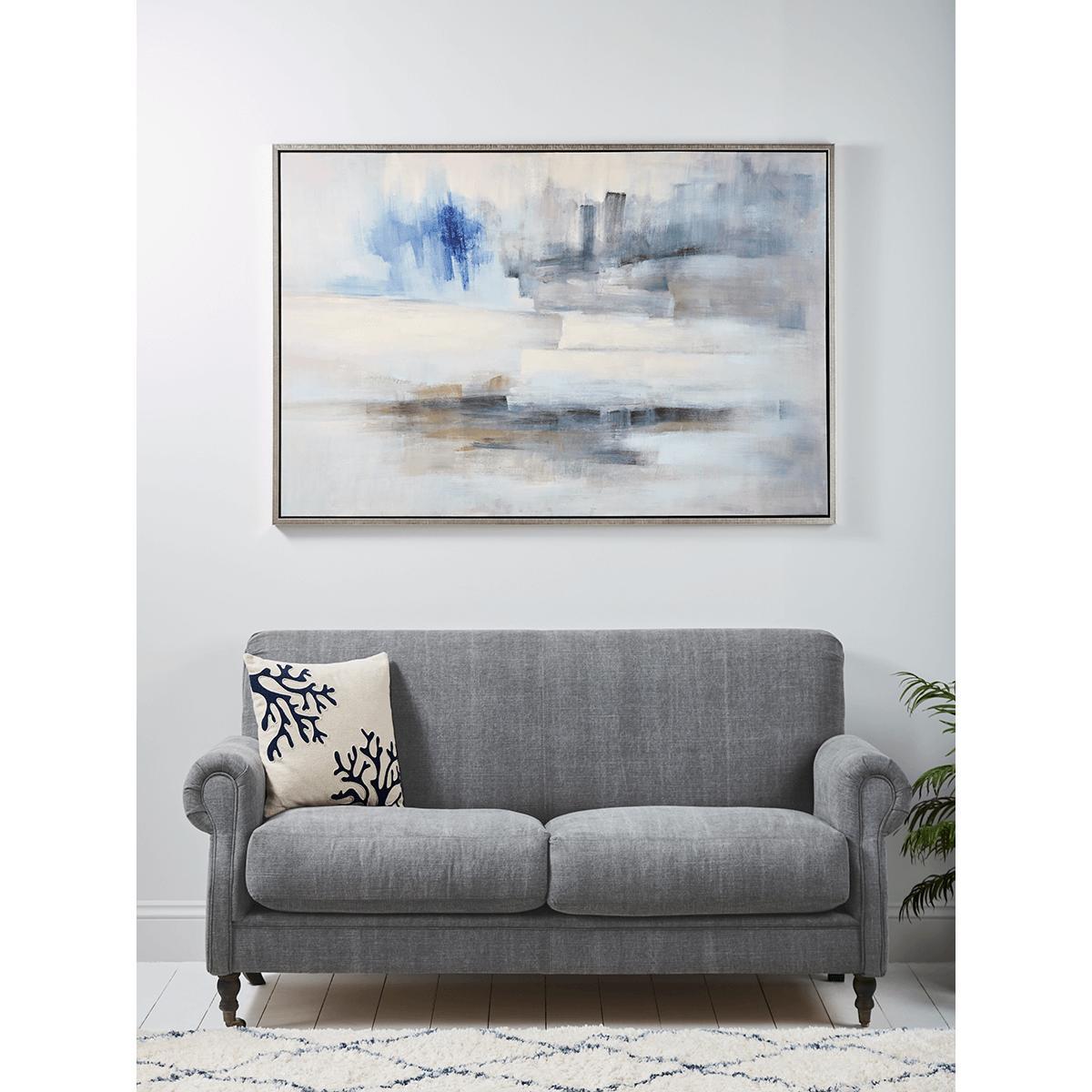 NEW Abstract Sea Framed Canvas – image 1