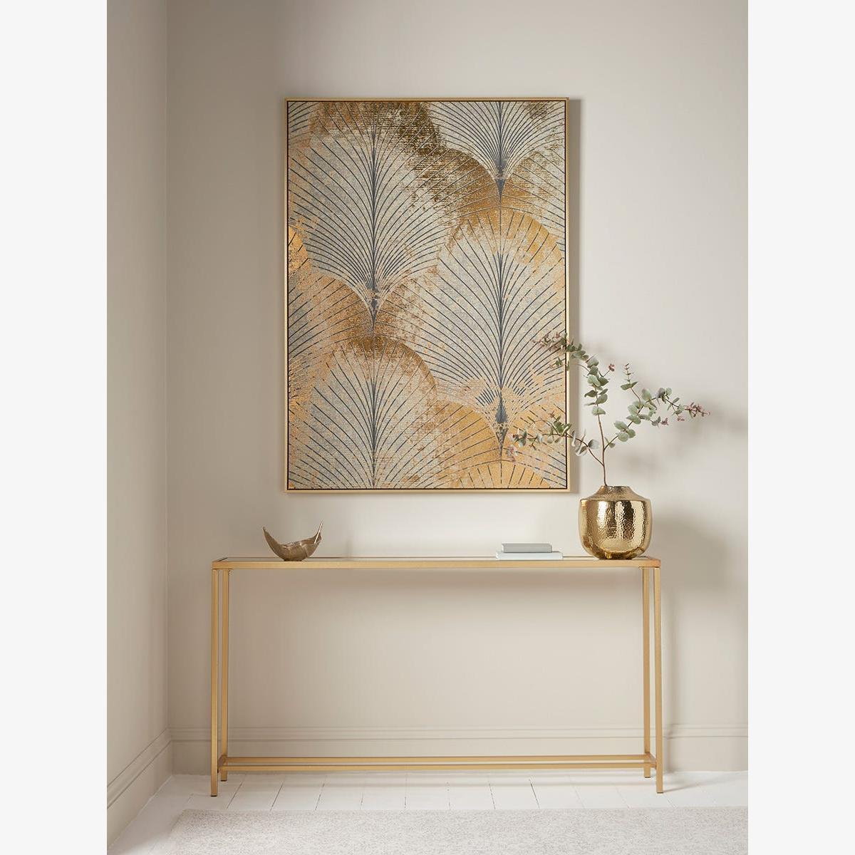 Abstract Gold Leaf Canvas – image 1