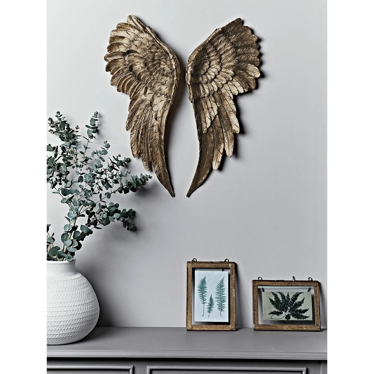 Antique Gold Angel Wings – image 1
