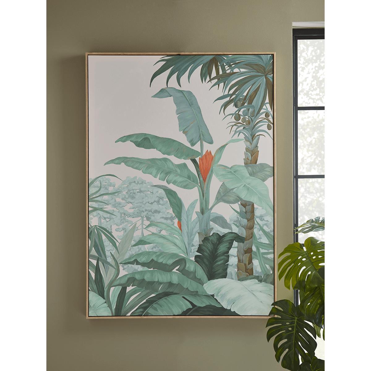 NEW Tropical Palms Framed Canvas – image 1
