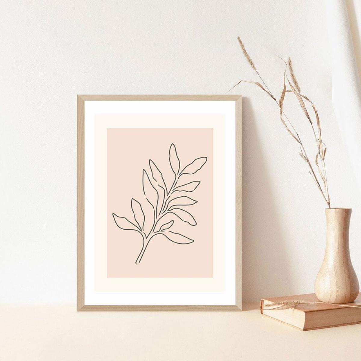 Soft Leaves, Illustrative Print Colour: Unframed, Size: A1 – image 2