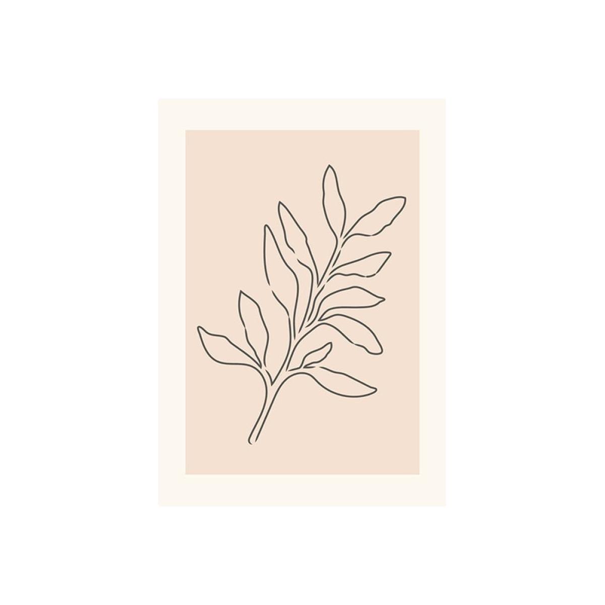 Soft Leaves, Illustrative Print Colour: Unframed, Size: A1 – image 1