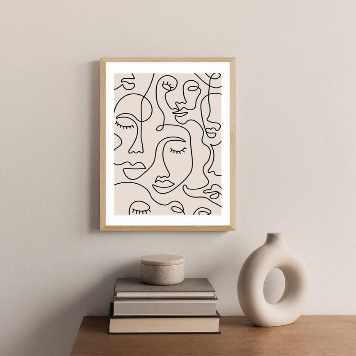 Calming Expressions, Abstract Print Colour: Oak, Size: A3 – image 2