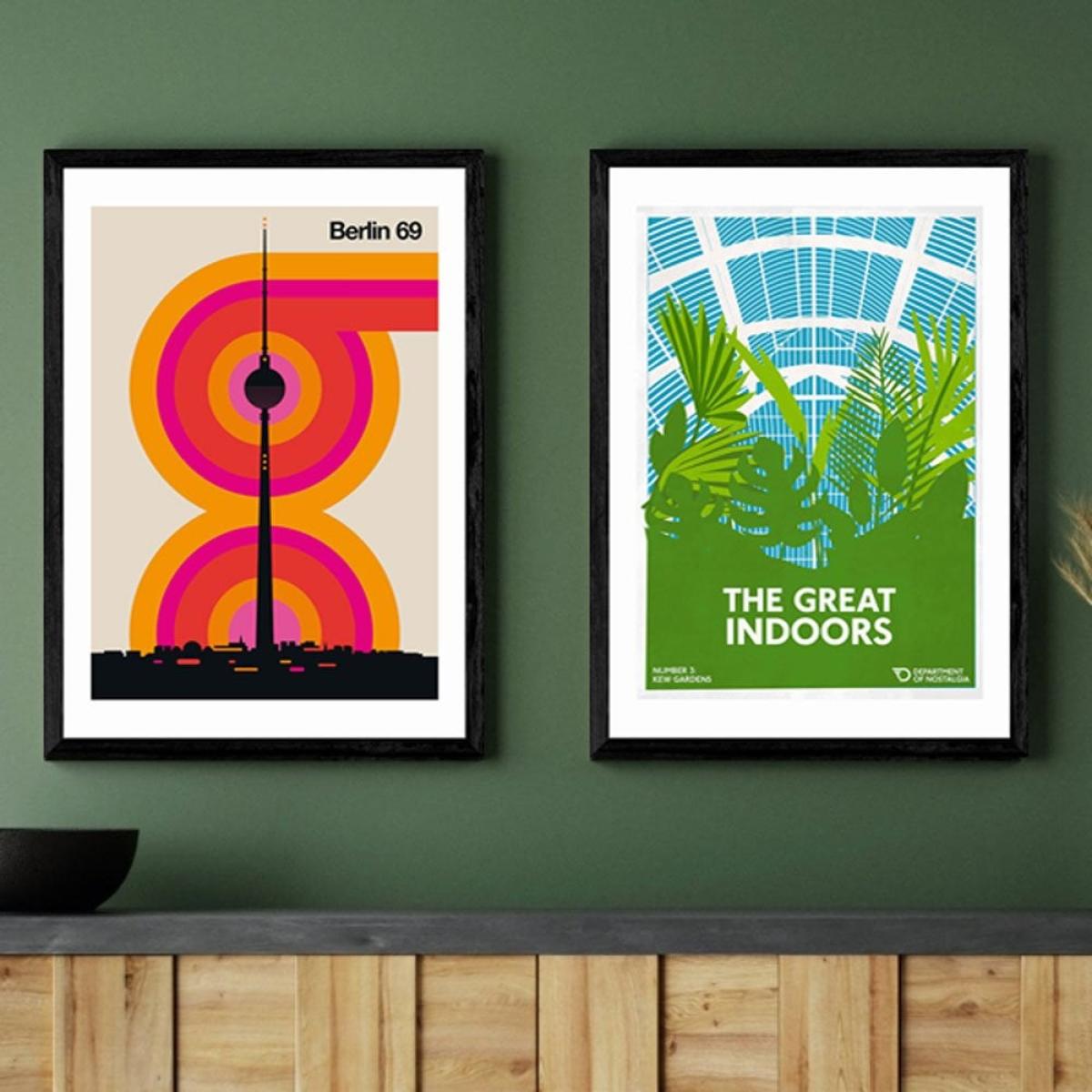 Berlin 69, Graphic Print Colour: Oak, Size: A3 – image 2