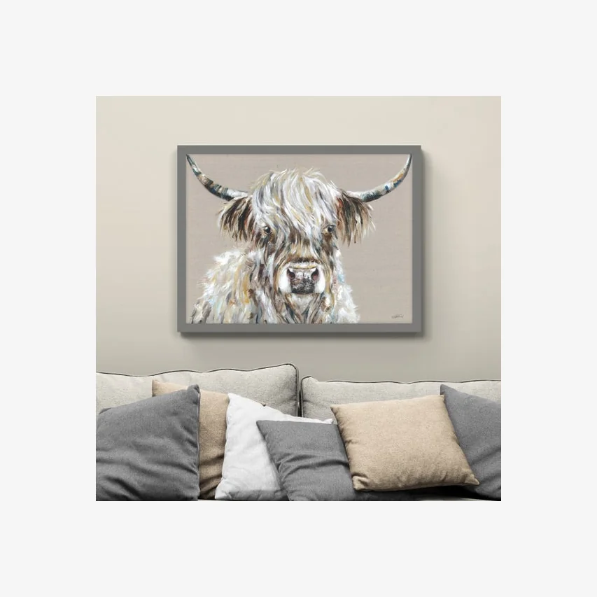 Fergus Framed Print Natural