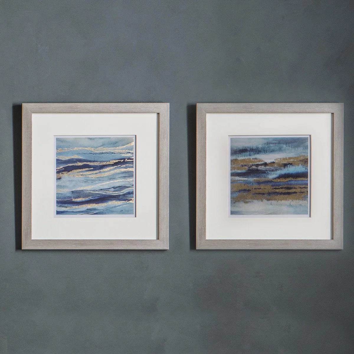 Set of 2 Francis Framed Art Blue – image 1