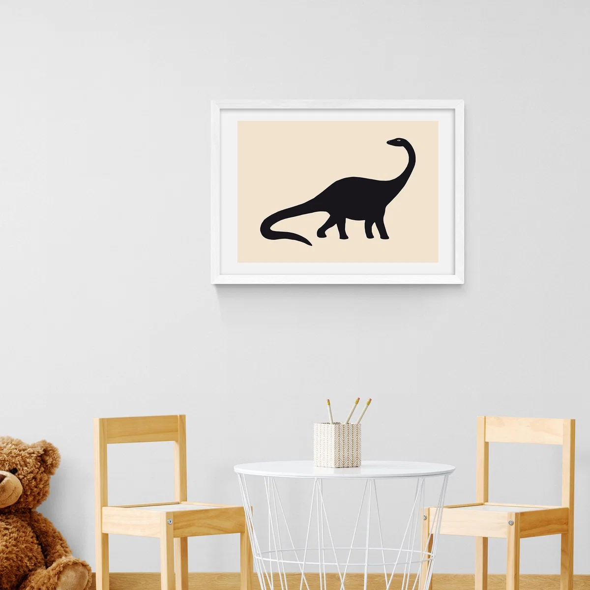 East End Prints Diplodocus Print Natural – image 1
