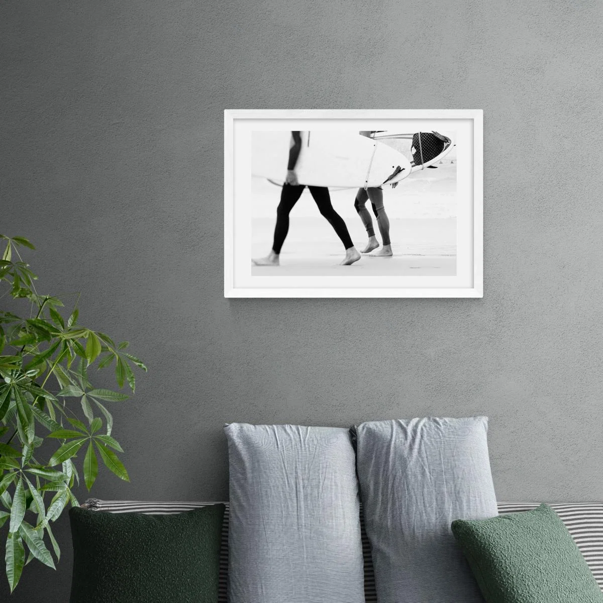 East End Prints Catch a Wave Print Black and white – image 1