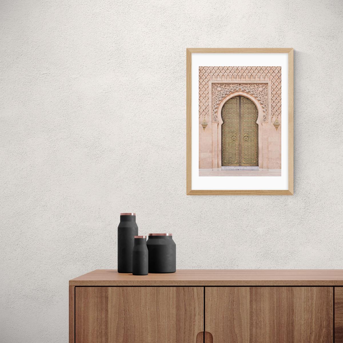 East End Prints Moroccan Door Print Pink – image 1