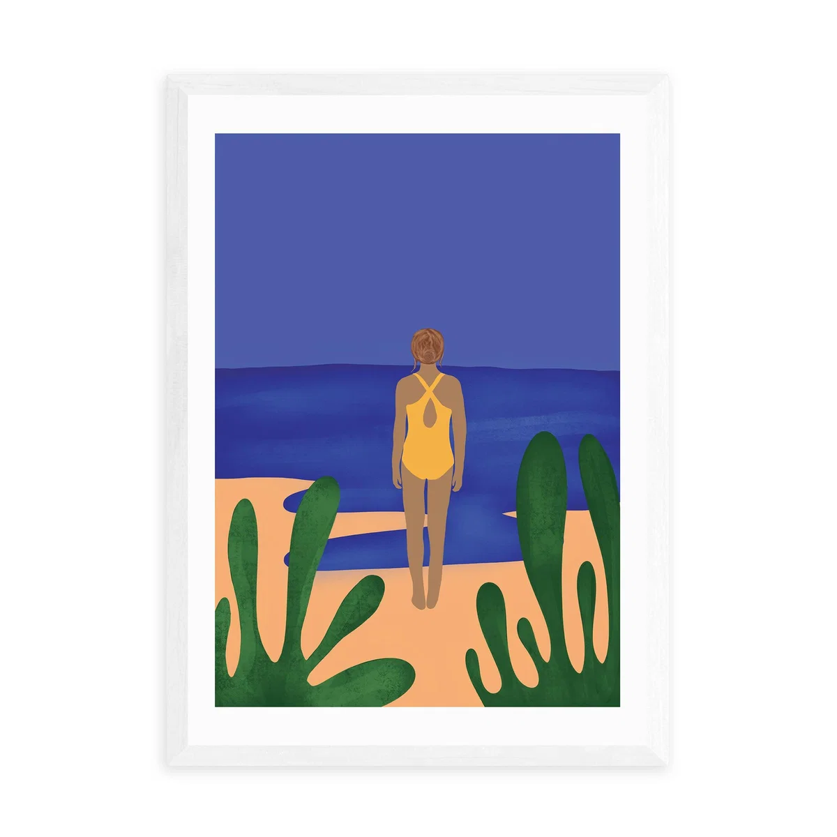 East End Prints A Quick Dip Print Blue – image 2