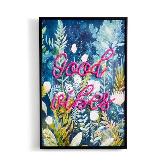 Good Vibes Light Up Neon Framed Print – image 4