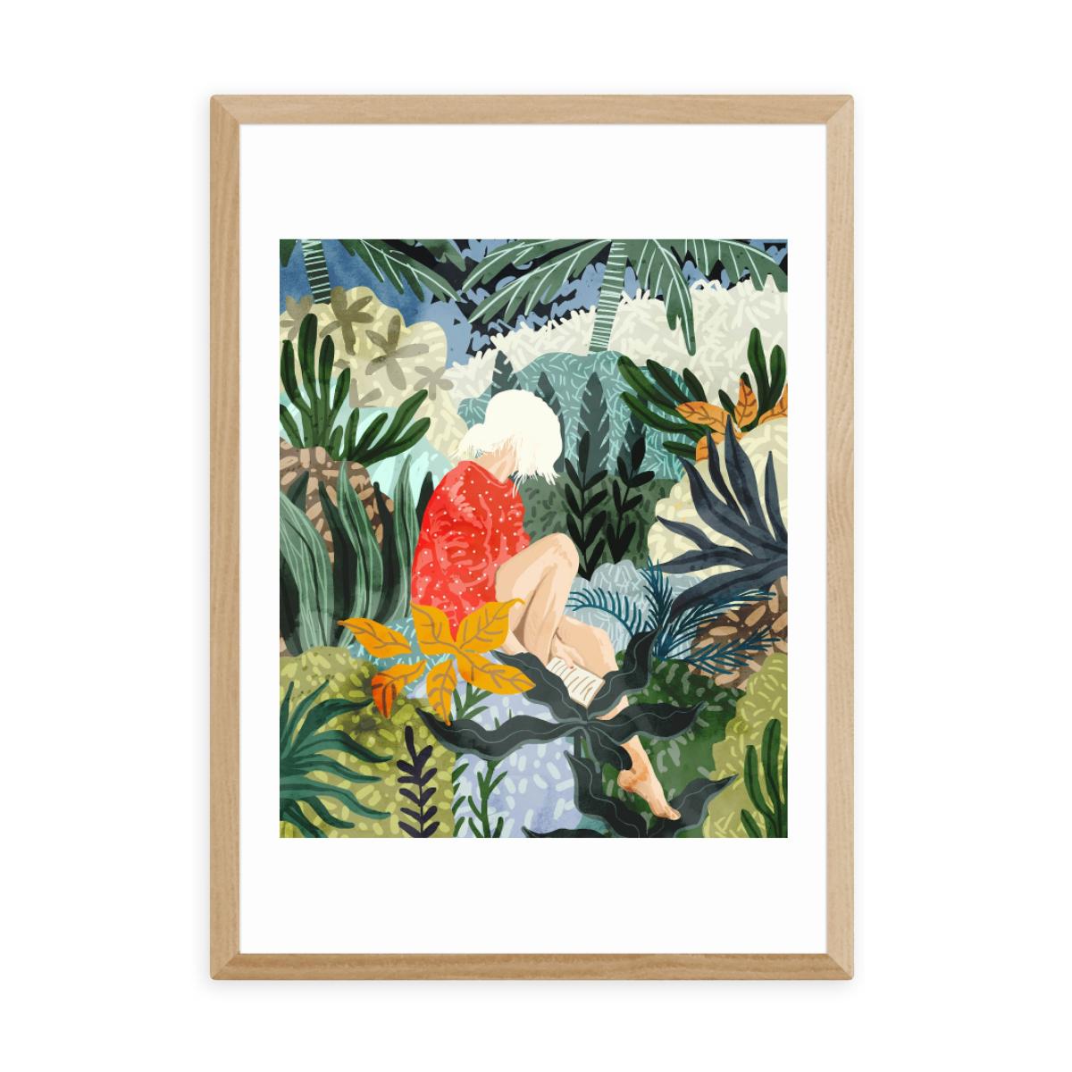 East End Prints The Distracted Reader Print MultiColoured – image 2