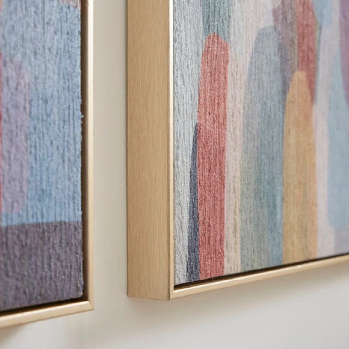 Set of 2 Ava Framed Canvases MultiColoured – image 2