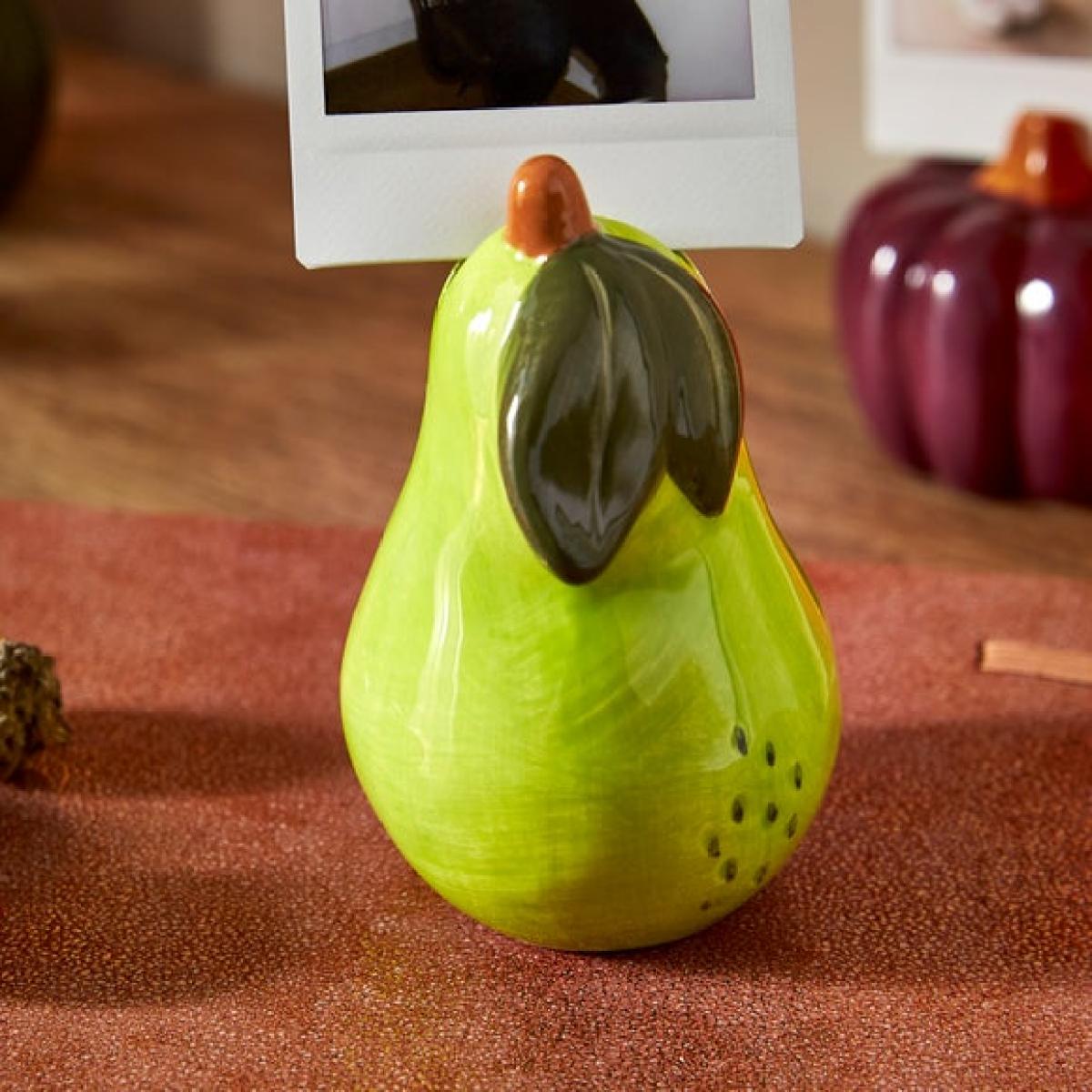 Pear Ceramic Photo Holder – image 2