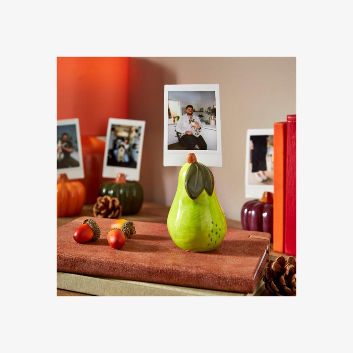 Pear Ceramic Photo Holder – image 1