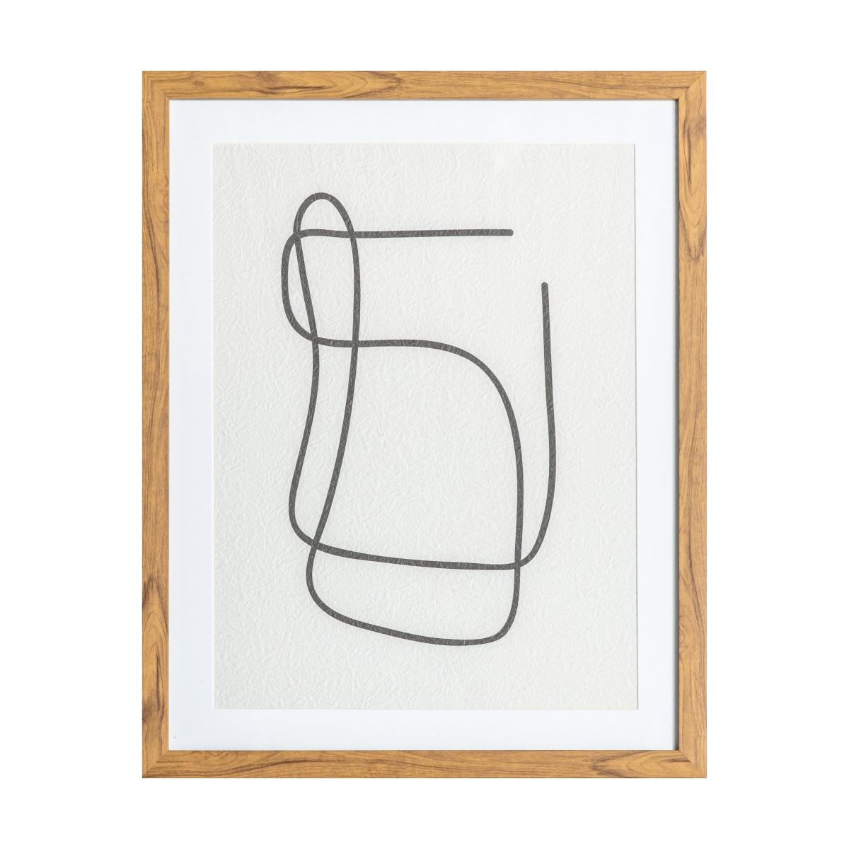 Velma Line Drawing Framed Art Black and white – image 2
