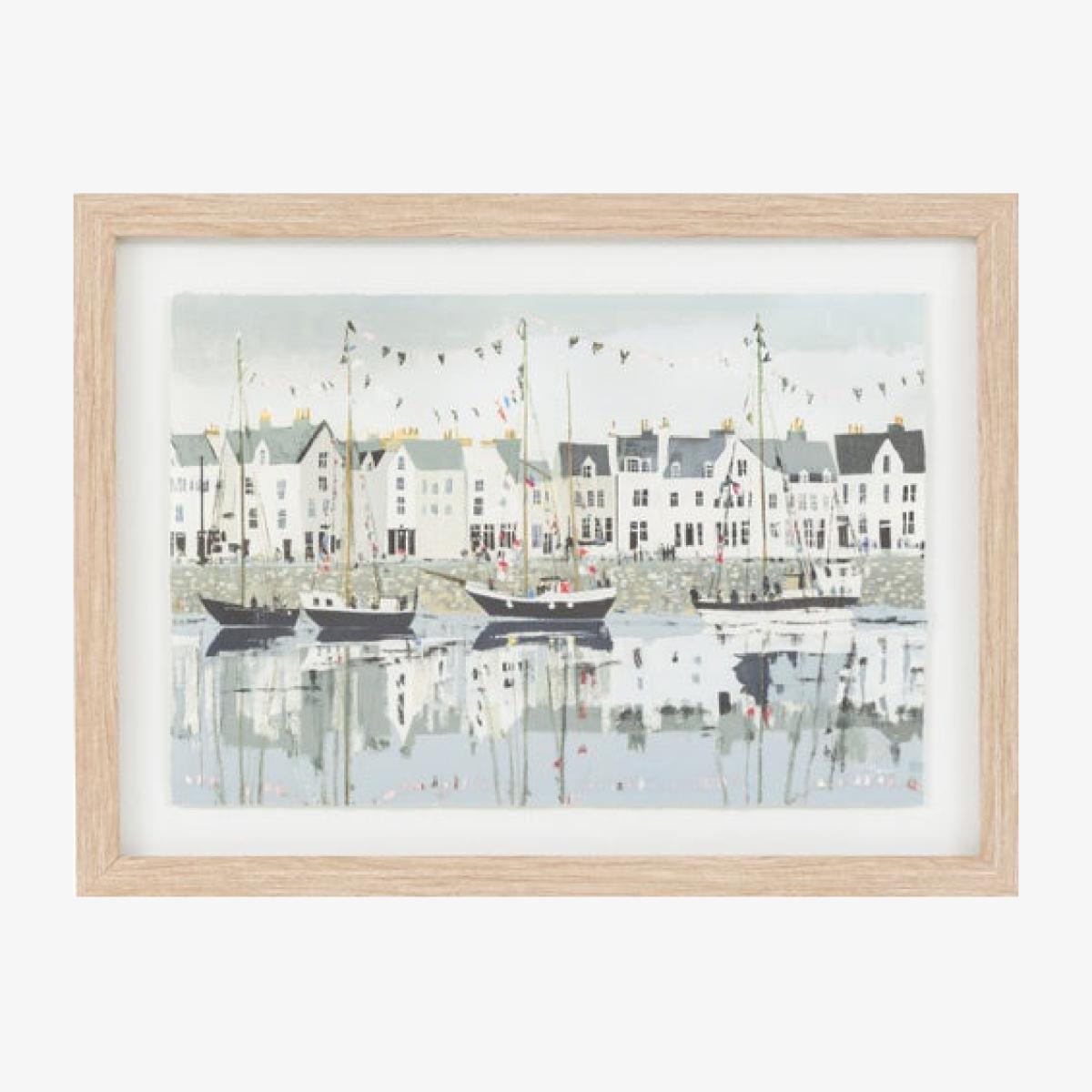 Cedar & Sage Harbour Life Framed Print – image 1