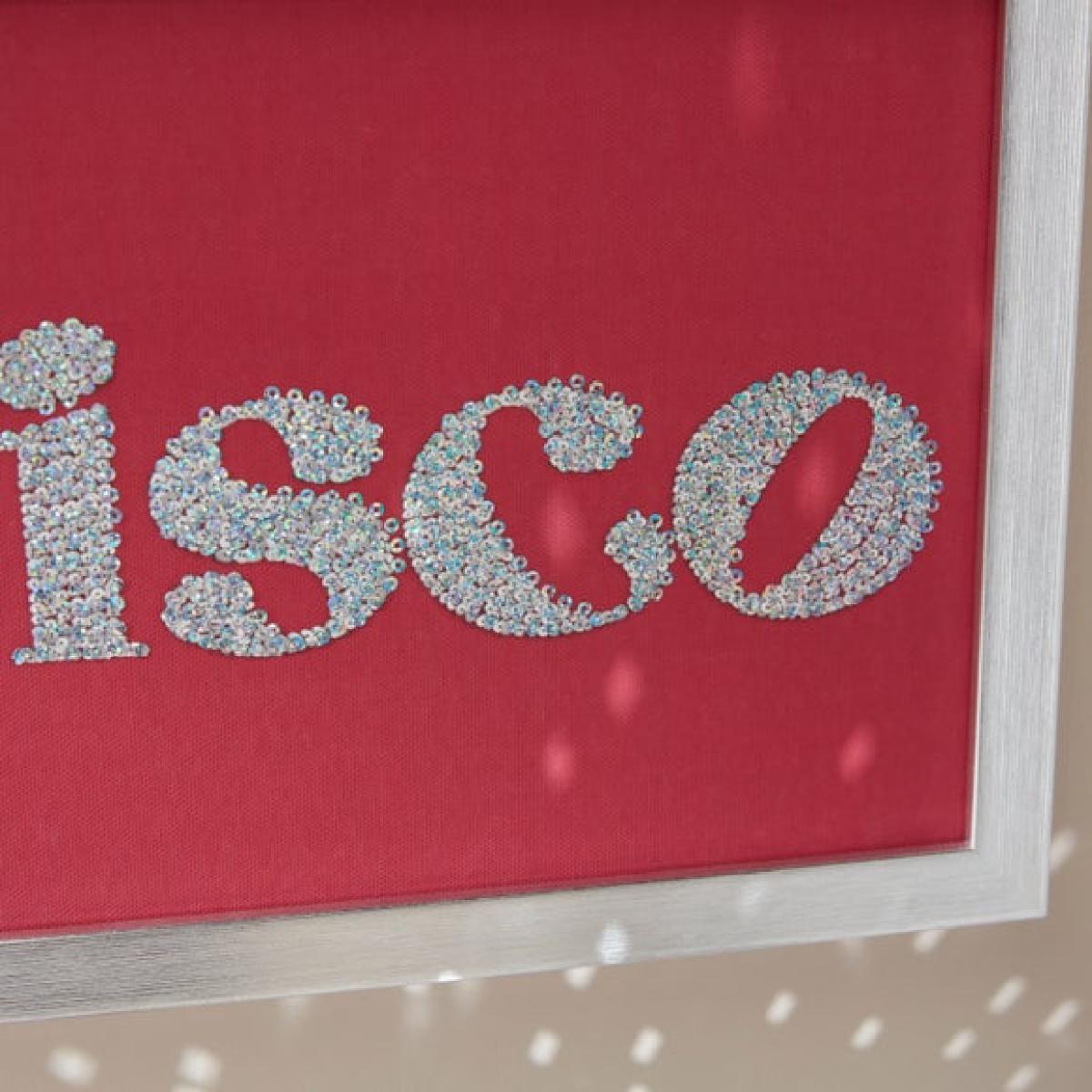 To The Disco Sequin Framed Wall Art – image 2