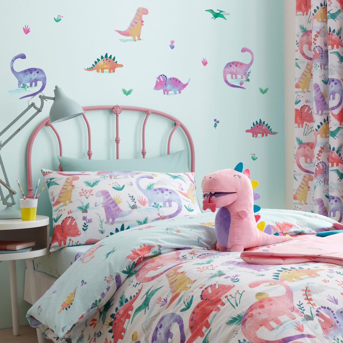 Dinosaur Pink Medium Wall Stickers Pink – image 2