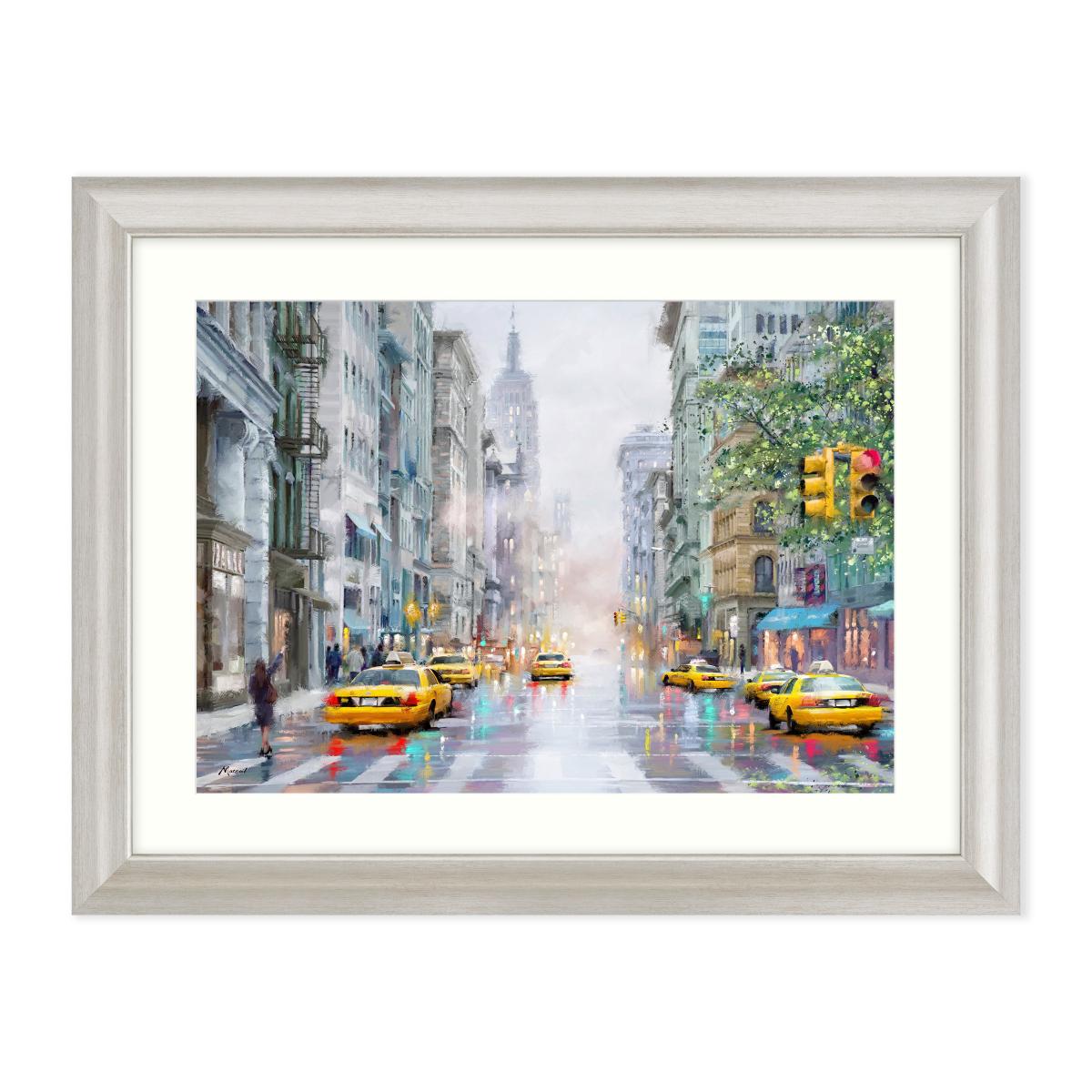 Towards the Empire State Framed Print Champagne – image 2