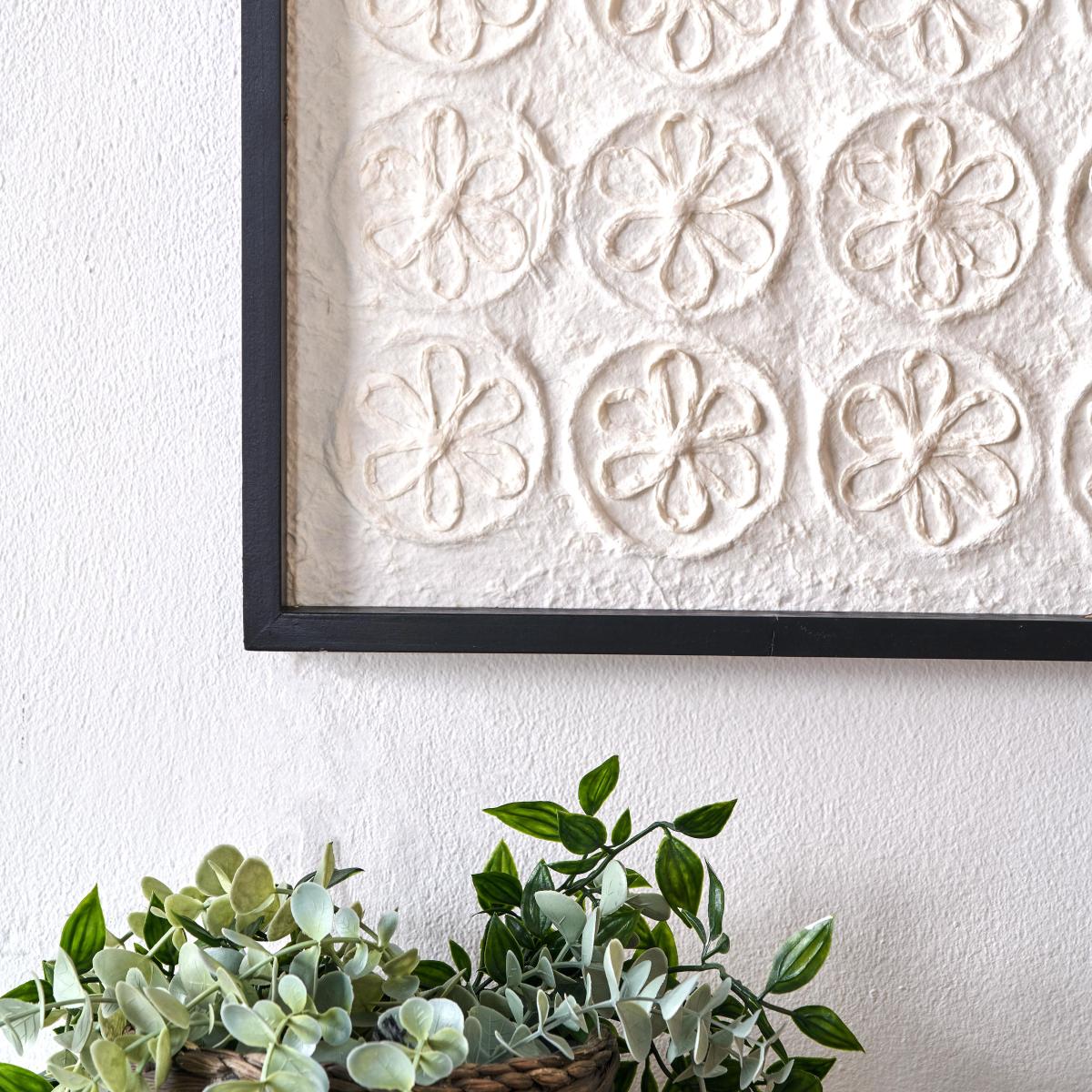 Set of 2 Circle Pattern Black Framed Canvases – image 2