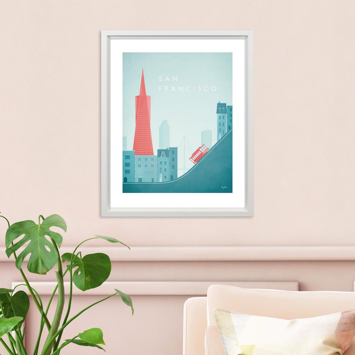 The Art Group San Francisco Framed Print Blue – image 1