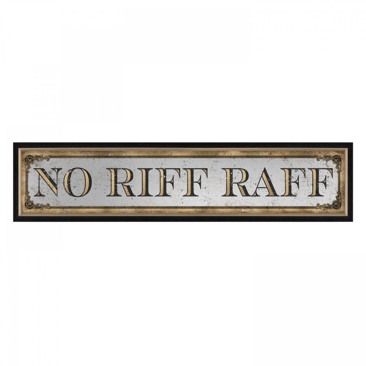 No Riff Raff Framed Mirror Wall Art – image 3