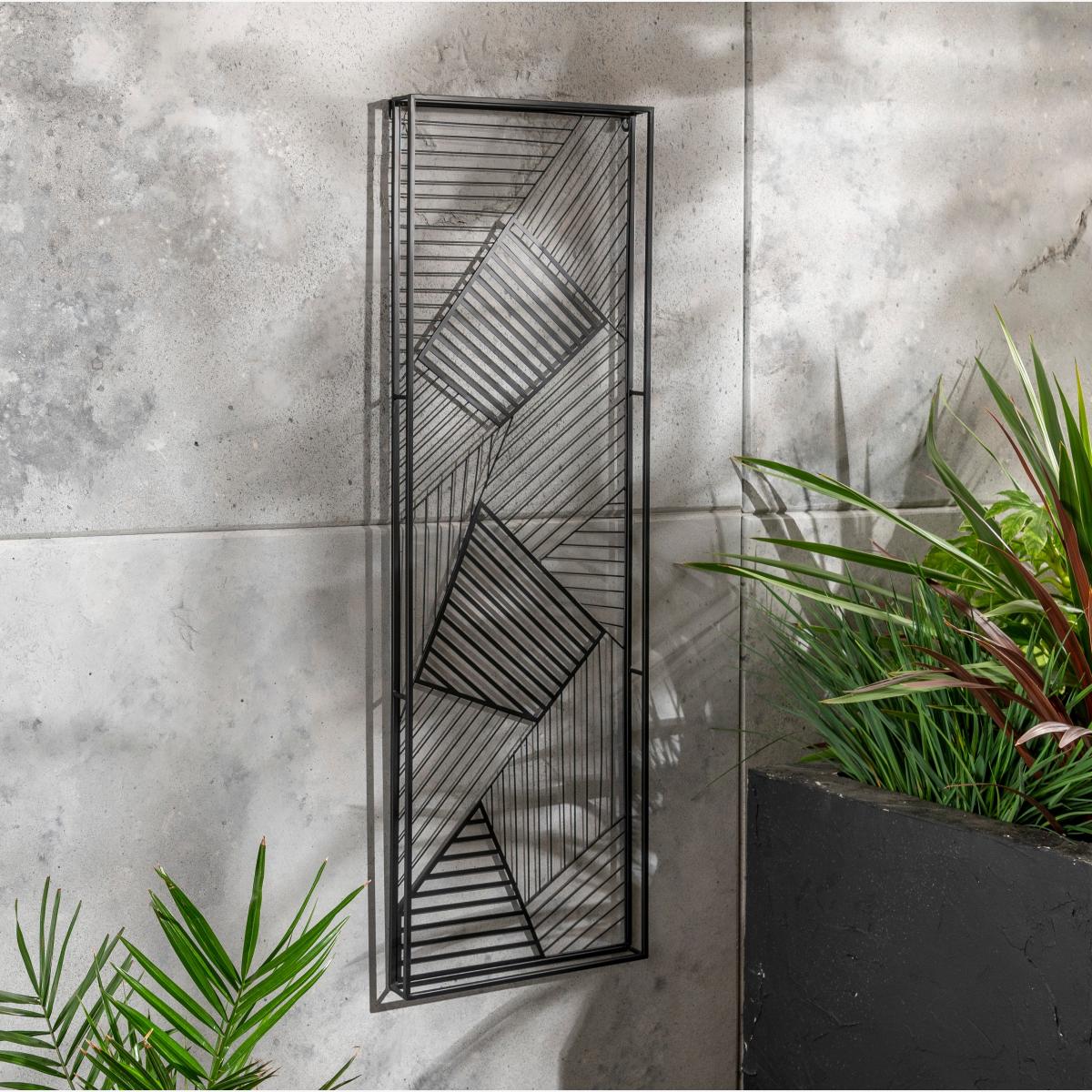 Indoor Outdoor London Panels Wall Art 1.2m Black – image 1