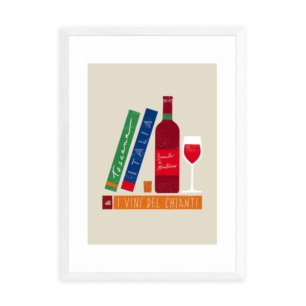 East End Prints I vini d'Italia Print MultiColoured – image 2