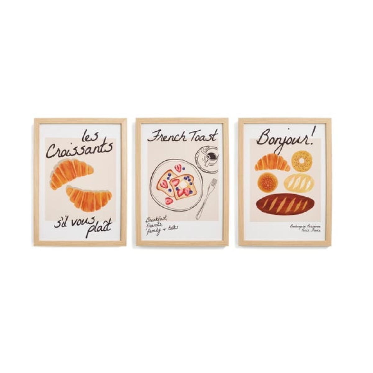 Set of 3 Bonjour Framed Prints – image 3