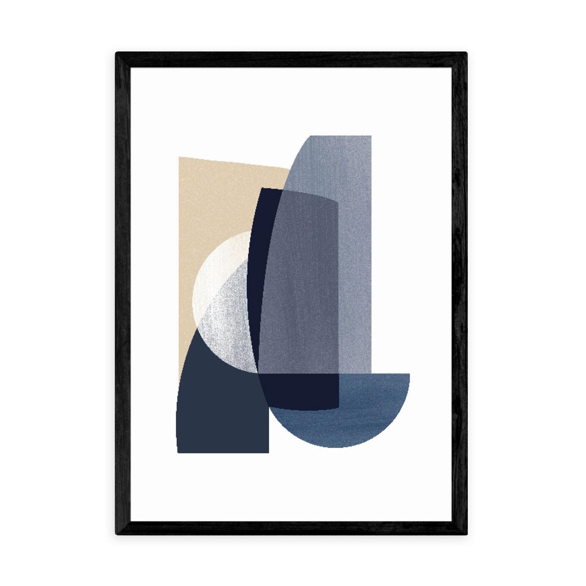 East End Prints Abstract IV Print Navy – image 2