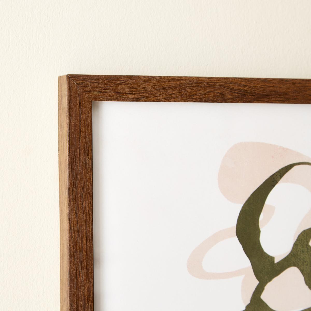 Set of 2 Flower Vase Framed Prints Oak (Brown) – image 2
