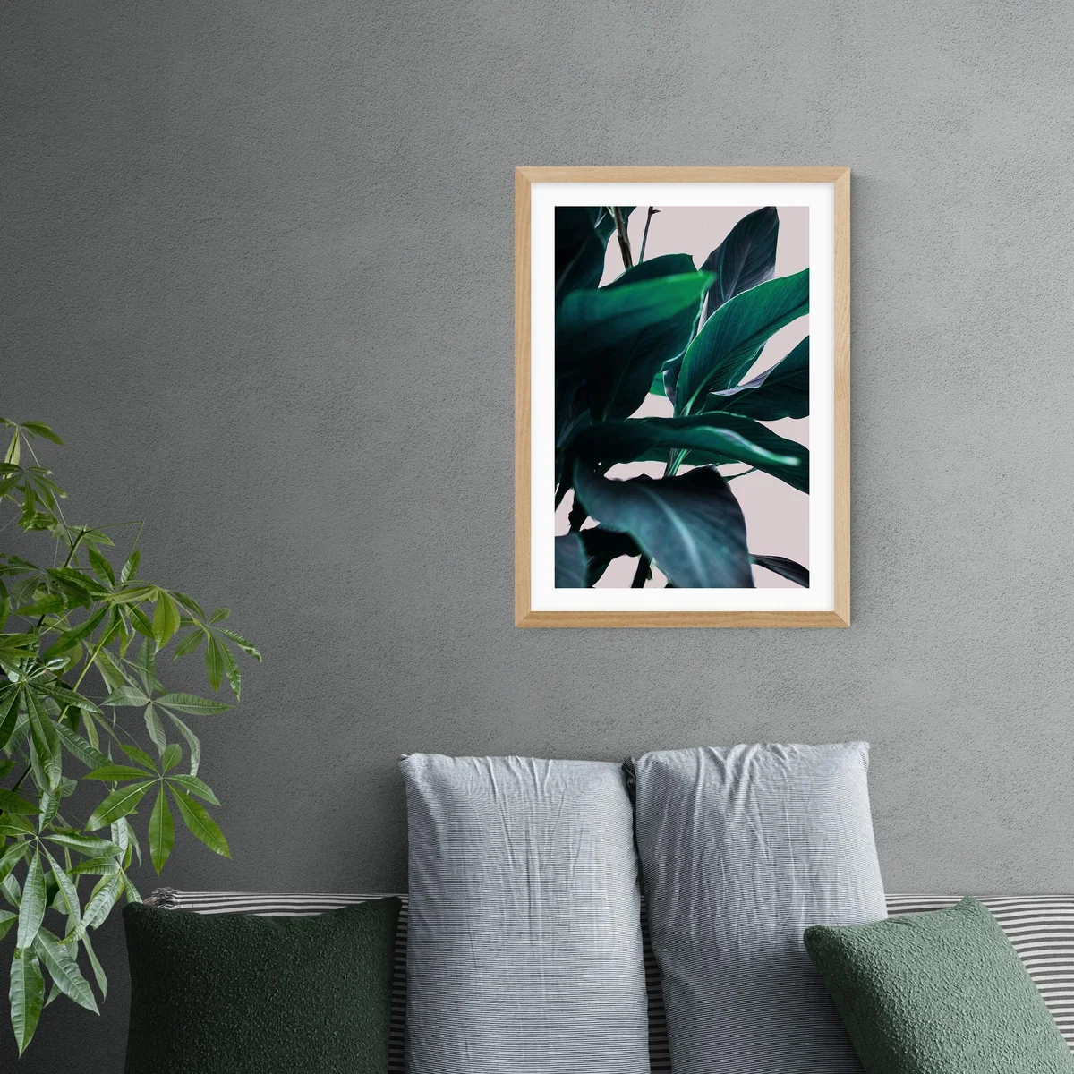 East End Prints Leaves IV Print Green – image 1