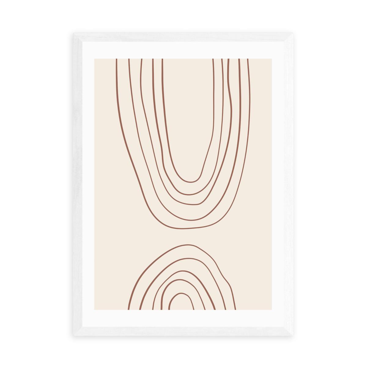 East End Prints Abstract Lines Print Natural – image 2