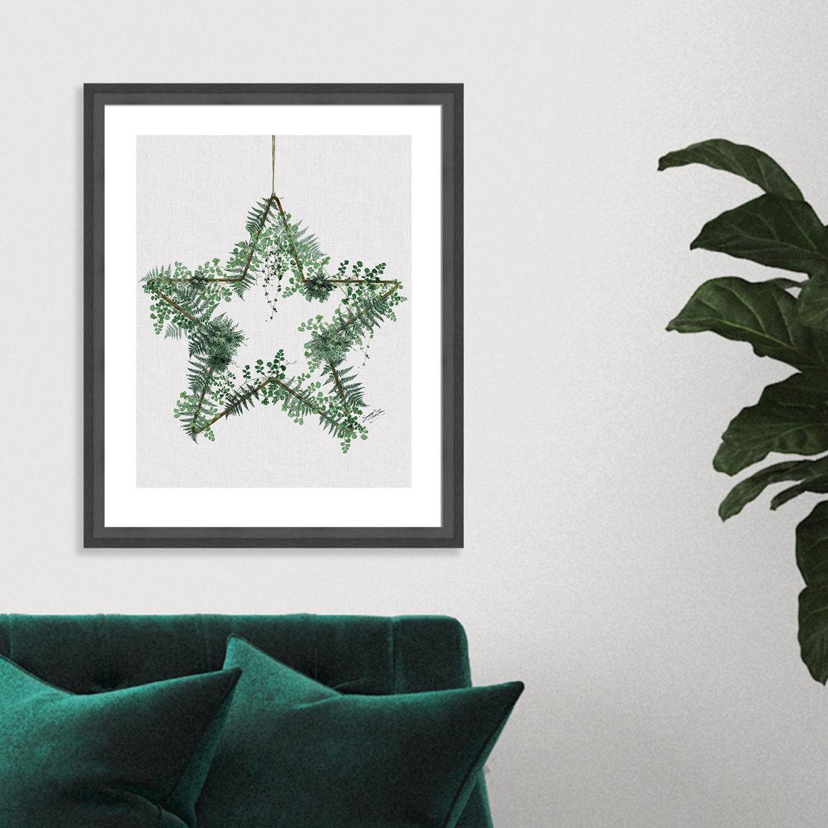 The Art Group Fern Star Framed Print Green – image 4