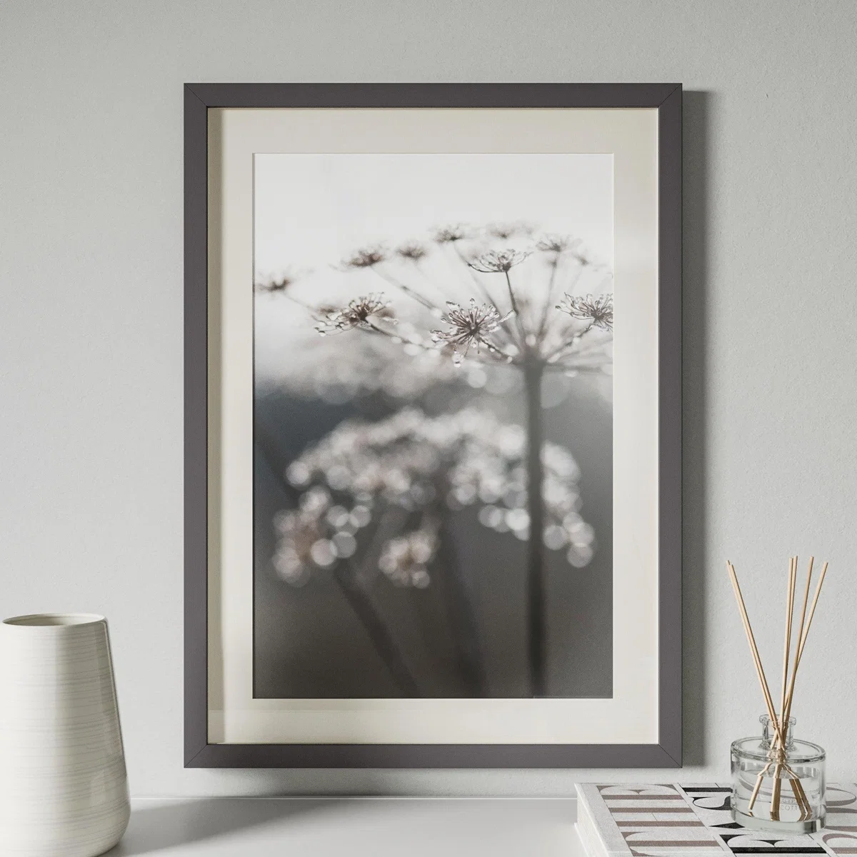 Churchgate Misty Droplets Photography and Frame White – image 1