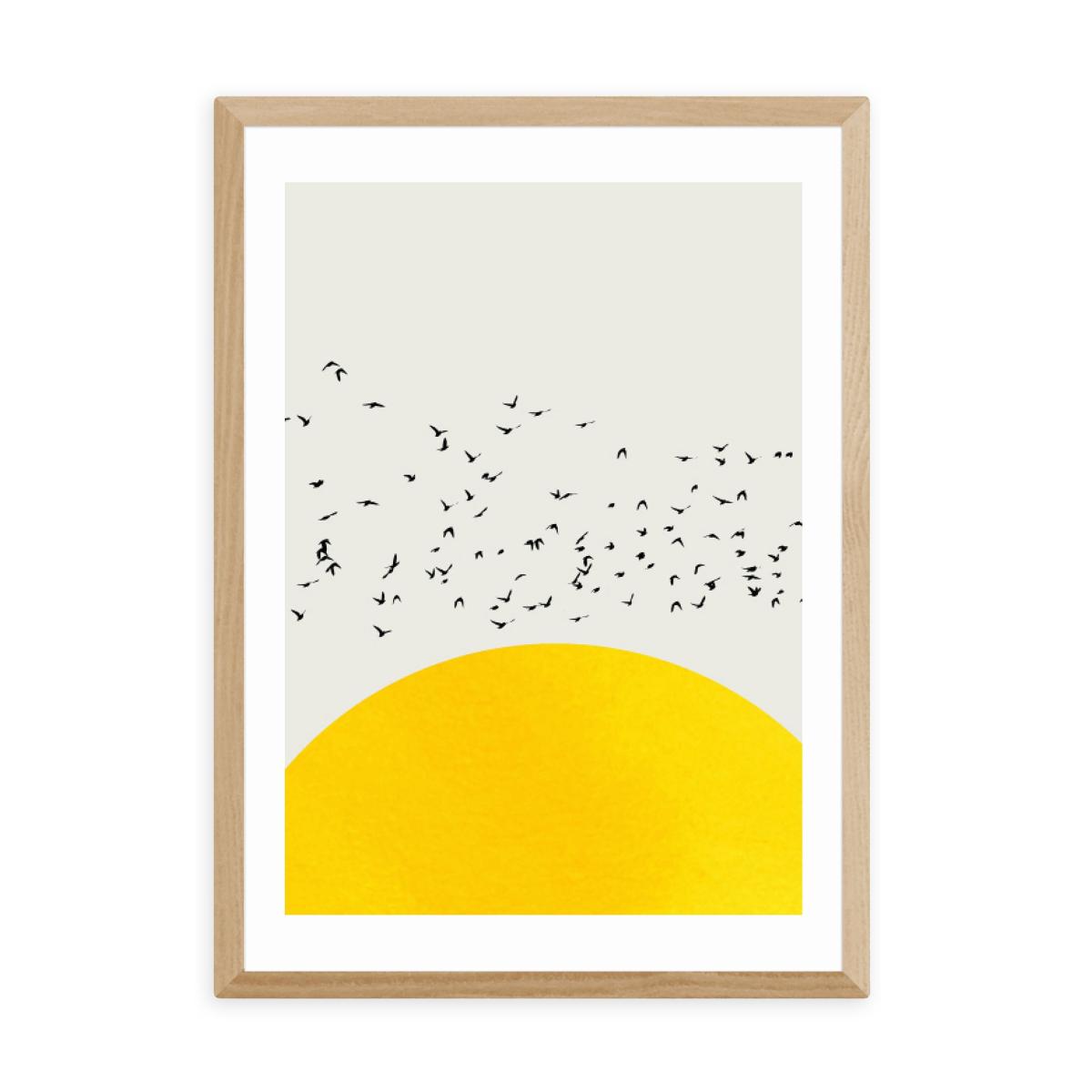 East End Prints A Thousand Birds Print Yellow – image 2
